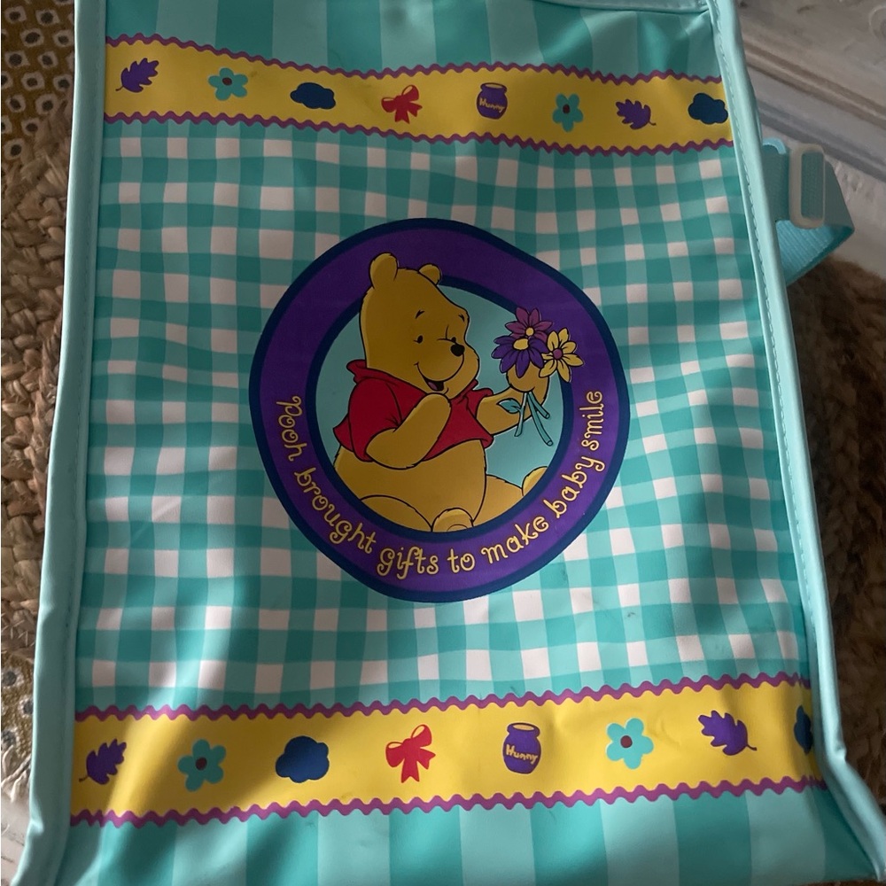 Vintage Pooh Bear insulated cooler bottle bag vguc